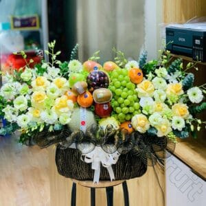 Giỏ Trái Cây Hoa Tươi GTH35