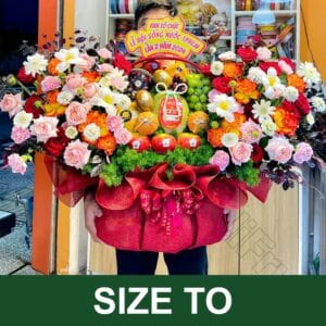 Giỏ Trái Cây Hoa Tươi GTH36