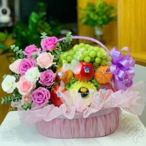 Giỏ Trái Cây Hoa Tươi GTH49