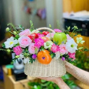 Giỏ Trái Cây Hoa Tươi GTH56