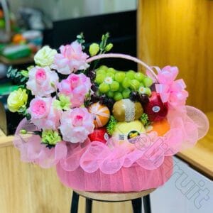 Giỏ Trái Cây Hoa Tươi GTH79